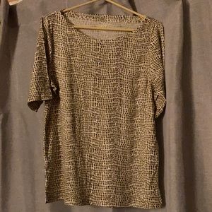 Chico’s Cotton Stretch Top Size Large